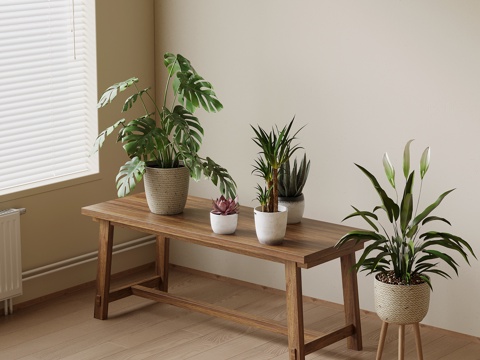 Green Plant Potted Plant Modern Green Plant Potted Plant Green Plant Combination