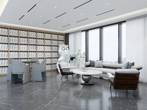 Modern Office Reception Lobby Office Desk and Chair Combination Office Sofa