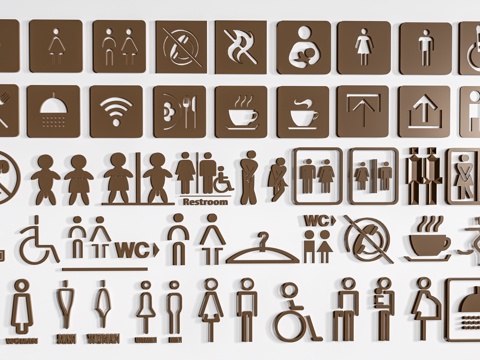 Modern Toilet Guide Signs Toilet Signs Toilet Signs