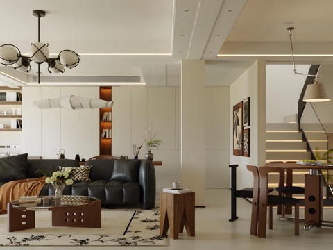 Middle Ancient Retro DiningRoom Middle Ancient Restaurant Retro Restaurant Sofa Coffee Table Combination