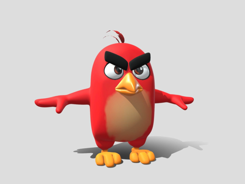 Angry Birds-C4D Modeling Character