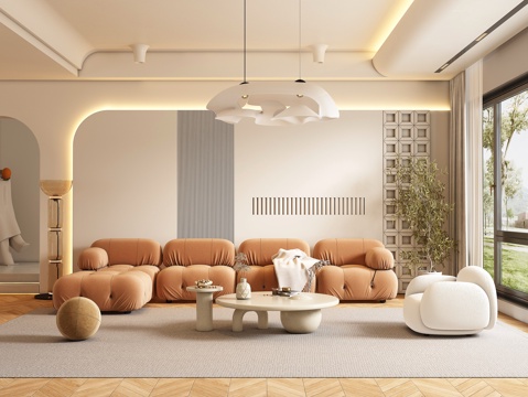 Cream Style living room sofa
