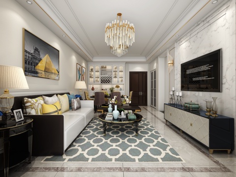 Postmodern Living&Dining Room Sofa