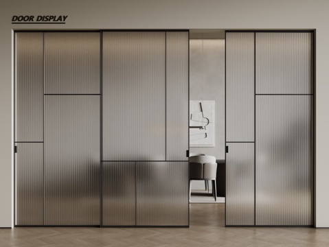 Modern glass sliding door Changhong glass door glass sliding door