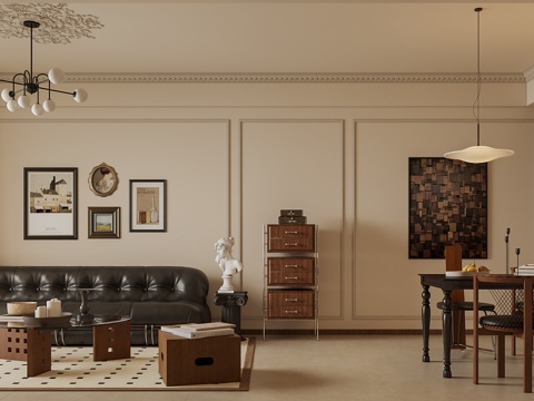 French Living&Dining Room