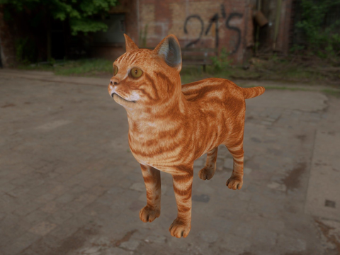 Cat 3D Model