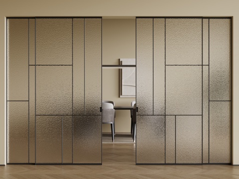 Modern glass sliding door Changhong glass door glass sliding door