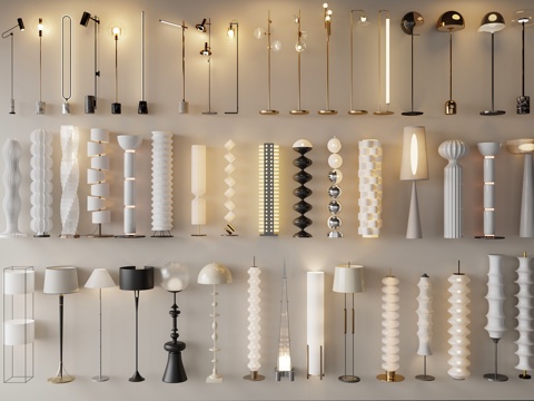 Modern Cream Style Floor Lamp