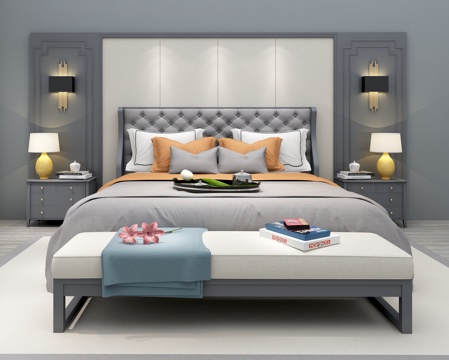 Modern Affordable Luxury Style Double Bed