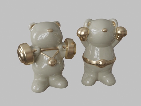 Modern Bear Ornaments