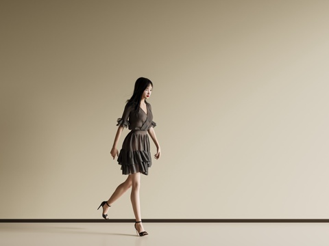 Modern Casual Character Virtual Character Woman Modern Casual Beauty