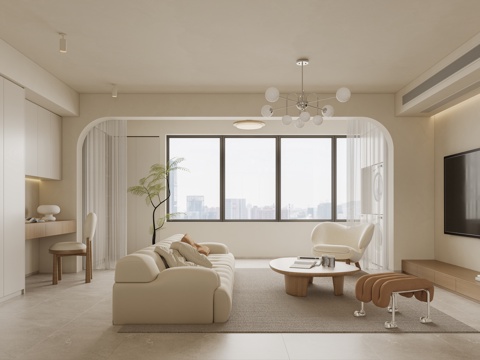 Cream Living Room