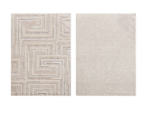 Modern Carpet Geometric Carpet Cream Carpet Simple Carpet Plain Square Carpet Minimalist Carpet Rice