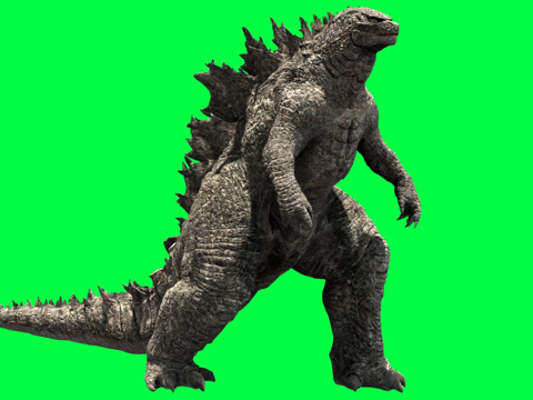 Godzilla first walk animation