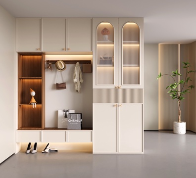 French Entrance Shoe Cabinet Partition Shoe Cabinet Decorative Cabinet