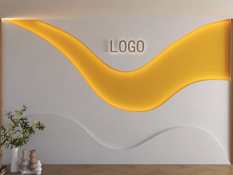 Modern three-dimensional wave Wall special-shaped corrugated background wall front desk background wall sofa background water