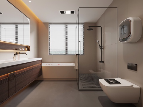 New Chinese Toilet Bathroom Cabinet Toilet Shower