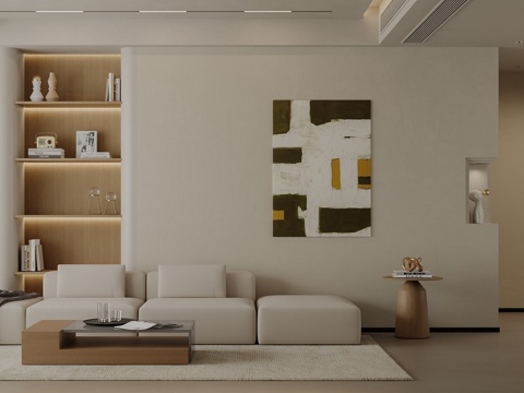 Modern Cream Style Living&Dining Room