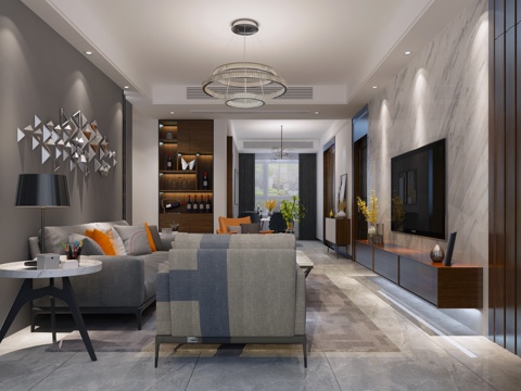Modern Living&Dining Room Sofa