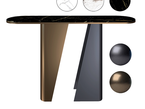 Modern Italian Affordable Luxury Style Marble End Desk
