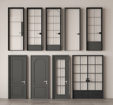 Single door glass door bathroom door bedroom door glass double door