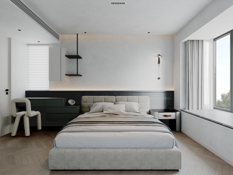 Master Bedroom Italian Minimalist Italian Bed