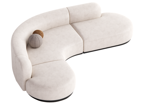 Modern Mid-Ancient Multiplayer Sofa