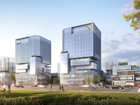 Modern Building Industrial Park Modern Office Building