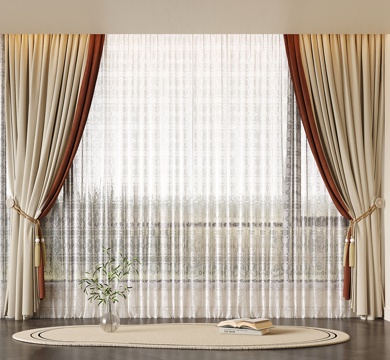 modern curtain fabric curtain gauze curtain