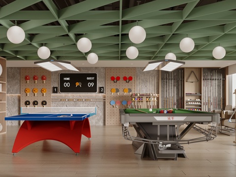 Modern Billiard Room