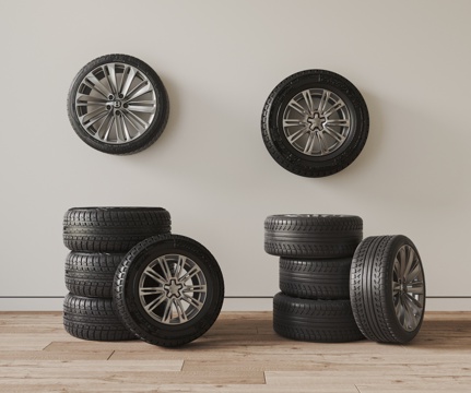 Modern Tire Wheel Car Tire Auto Parts Tire Wheel Car Supplies