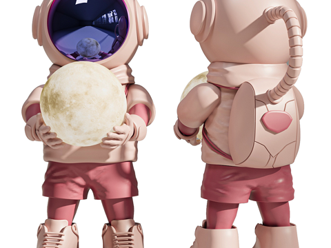 Modern Italian Affordable Luxury Style Astronaut Floor Lamp