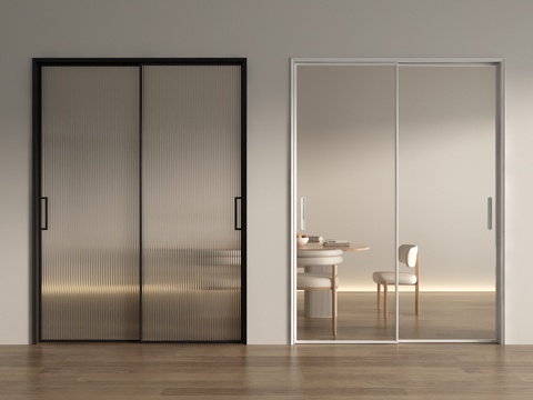 Modern sliding door Changhong glass sliding door kitchen sliding door
