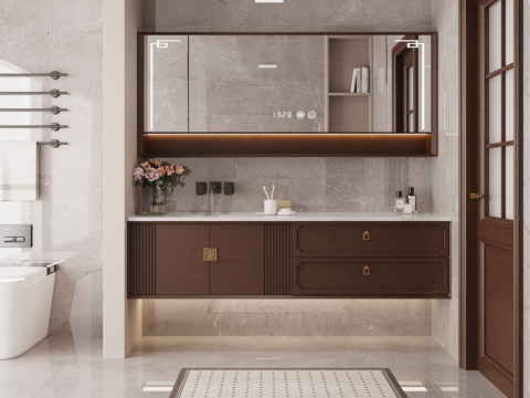 Toilet New Chinese Bathroom Bathroom Cabinet