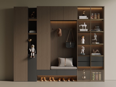 Italian Middle Ancient Shoe Cabinet Hanging Shoe Cabinet Entrance Shoe Cabinet Partition Shoe Cabinet Entrance Shoe