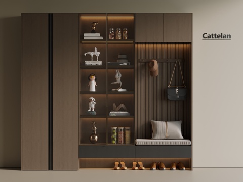 Italian Middle Ancient Shoe Cabinet Hanging Shoe Cabinet Entrance Shoe Cabinet Partition Shoe Cabinet Entrance Shoe