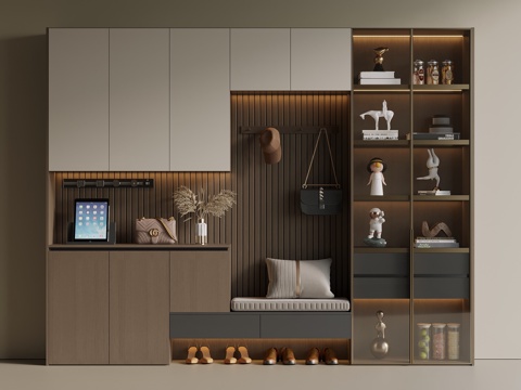 Italian Middle Ancient Shoe Cabinet Hanging Shoe Cabinet Entrance Shoe Cabinet Partition Shoe Cabinet Entrance Shoe