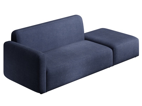 Modern Italian Fabric Chaise