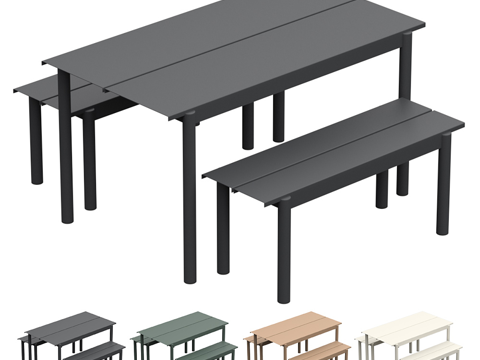 Modern Italian Minimalist Outdoor Tables and Chairs