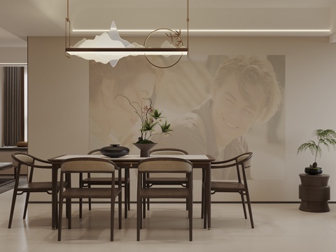New Chinese Living&Dining Room