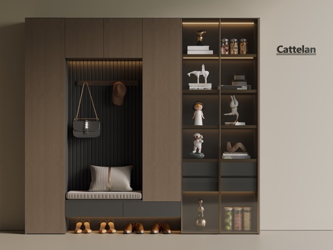 Italian Middle Ancient Shoe Cabinet Hanging Shoe Cabinet Entrance Shoe Cabinet Partition Shoe Cabinet Entrance Shoe