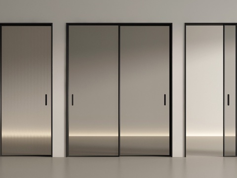 Modern sliding door Changhong glass sliding door glass sliding door kitchen sliding door