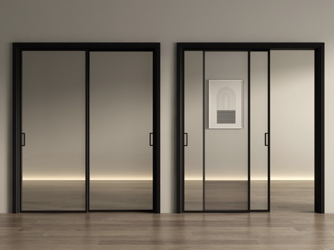 Modern sliding door glass sliding door kitchen sliding door