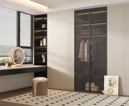 Modern Wardrobe Dressing Table Integrated Cabinet Wardrobe Dressing Table
