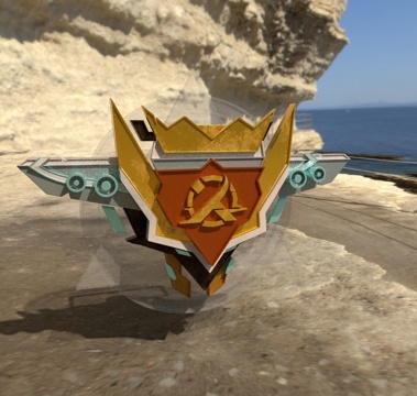 modern badge ornaments free 3d model machine badge