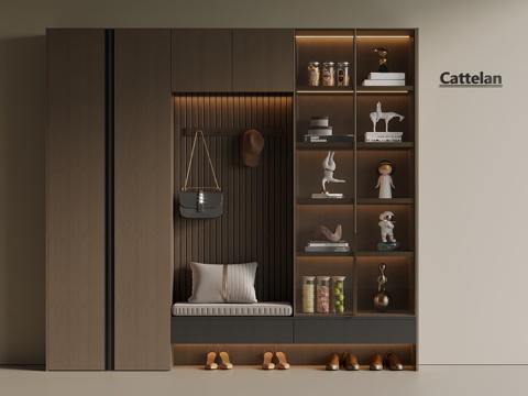 Italian Middle Ancient Shoe Cabinet Hanging Shoe Cabinet Entrance Shoe Cabinet Partition Shoe Cabinet Entrance Shoe