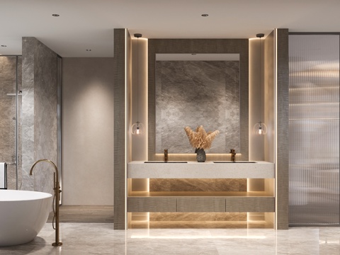 Modern Toilet, Villa Toilet, Master Bathroom
