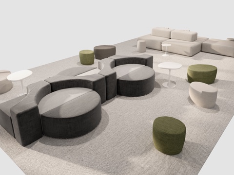 Sectional Sofa Office sofa Leisure sofa Leisure area Stool