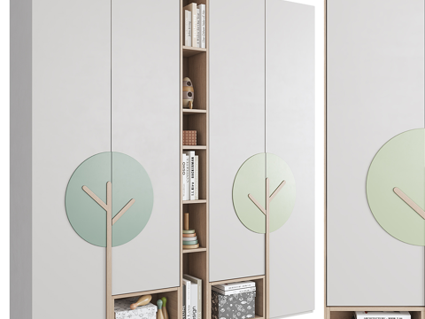 Modern Nordic children's wardrobe