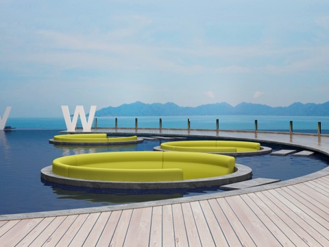 Outdoor Landscape Pool Recreation Area W Hotel